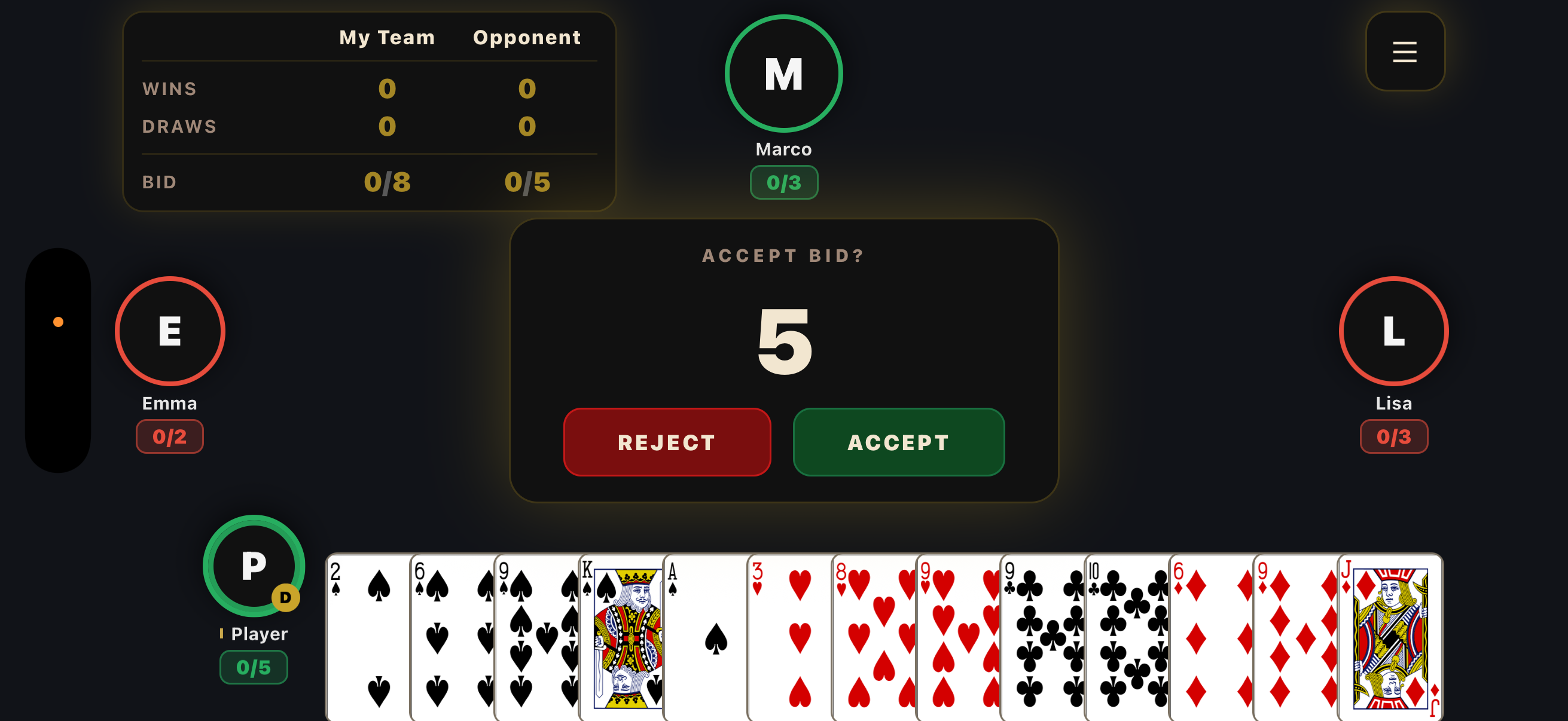 Manfee Lyon Card — Accept Bid